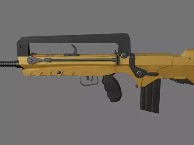 Famas F1 Low-poly 3D model