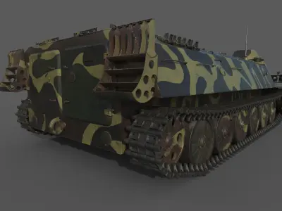 MT-LB Camouflage 3D model