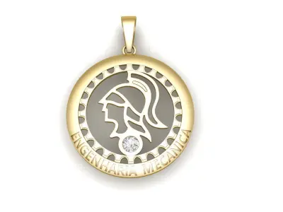 Spartan helmet pendent 3D print model