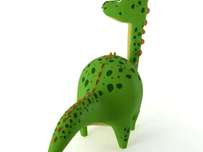 inflatable dinosaur 3D model