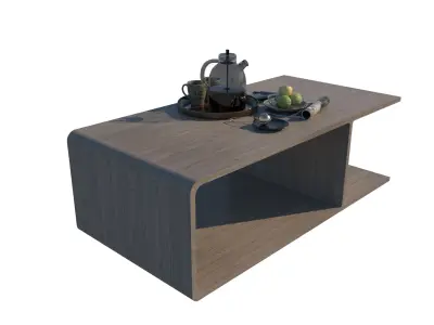 Serena Line Elegance coffee Table - harmony Free low-poly 3D model