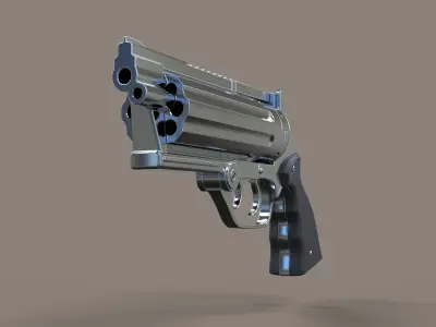 Revolver from the movie Rest In Peace Department 3D model