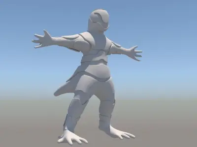 Scifi Creature Character - Fantasy 3D model