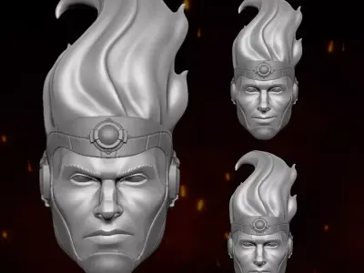 Firestorm DC Fan Art 3D printable File For Action Figures 3D print model