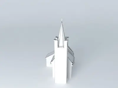 Church of the settlement fungal Hubice Free 3D model