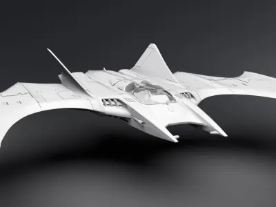 Batwing flash Scale Model 3D print model