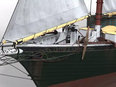 Fishing Schooner Lettie G Howard 1893 3D model