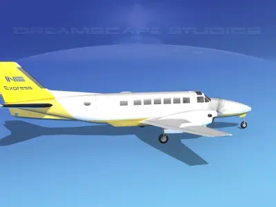 Beechcraft B99 Northeastern Express 3D model