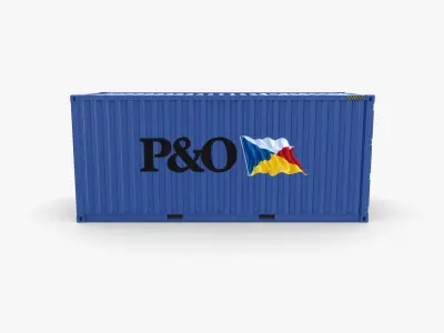 20ft Shipping Container PO v1 3D model