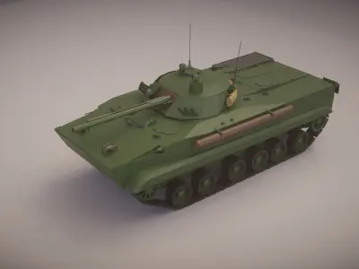 Simple BMP-3 IFV Low-poly 3D model