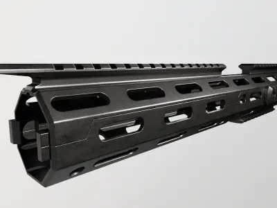 Rail-AR 15-LowPoly Low-poly 3D model