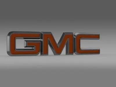GMC logo 3D model