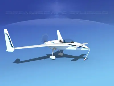 Rutan VariEze V09 3D model