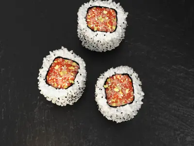 Hosomaki Tempura fish sushi 3D model