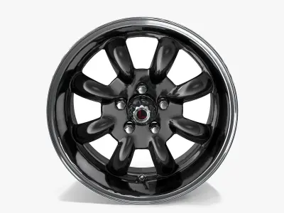 Legendary Wheel Co Minilite LW80 Charcoal 3D model
