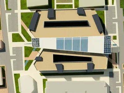 University - high school 3D model