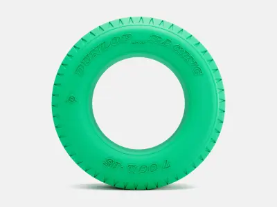 15x8 Dunlop CR65 700L Tire 3D print model
