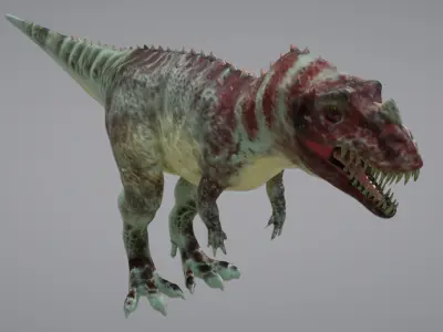 Ceratosaurus t-rex dinosaur 3D model