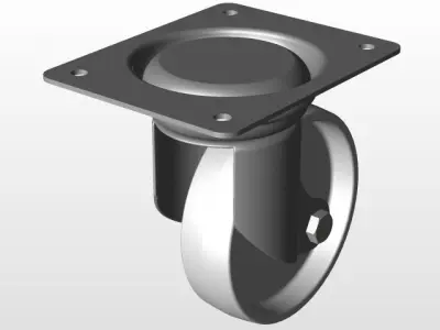 150 CASTOR SWIVEL WHEEL Free 3D model