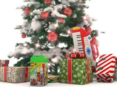 Christmas Tree with Gifts 3D model get