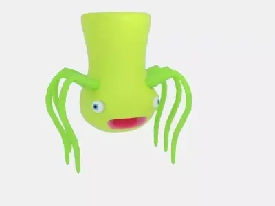 Spider Alien X Low-poly 3D model