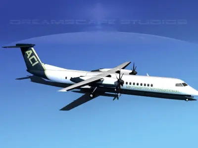 Dehaviland DHC-8 400 Air Charter Intl 3D model