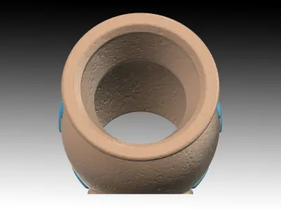 Aquarium-ornaments Octopus-pot  -dolphin- Free 3D print model