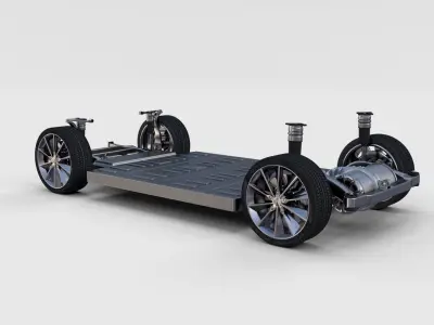 Tesla Model S Chassis rev 3D model
