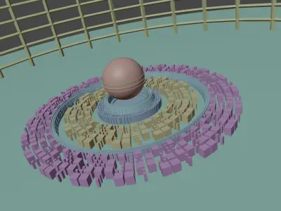 Broadcast News Opener 3D Model and Animation 3D model