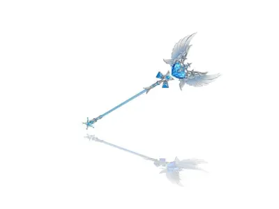Blessed Scepter Low-poly 3D model