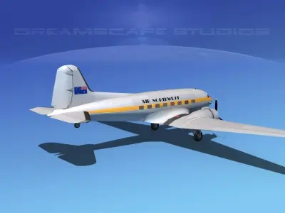 Douglas -DC-3 Northwest 3D model