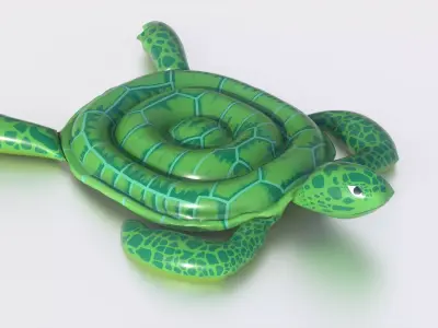 POOL FLOAT TURTLE Low-poly 3D model