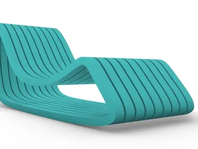 Outdoor chair 3D model buy