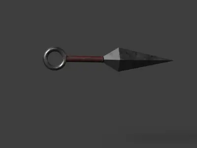 kunai Free low-poly 3D model