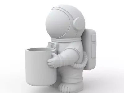 Astronaut Plant Pot 3D Print Model 3D print model get