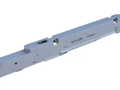 AKU-620E Aircraft Ejection Device Low-poly 3D model