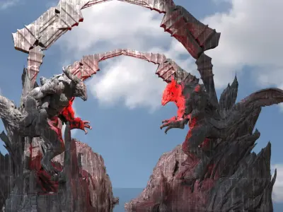 Lord of Light gate 3D model