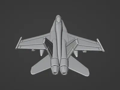 McDonnell Douglas FA-18 Hornet 3D print model