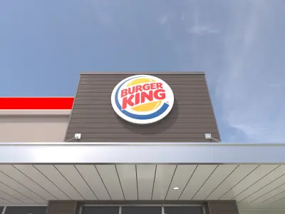 Retail Collection-008 Burger King With Site Collection 3D model