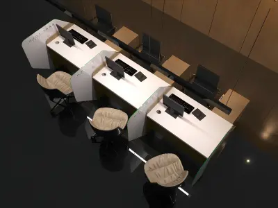 COUTER BARIER FULL 3D SCENE Free 3D model