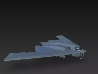 Northrop B-2 Spirit Low Poly Low-poly 3D model