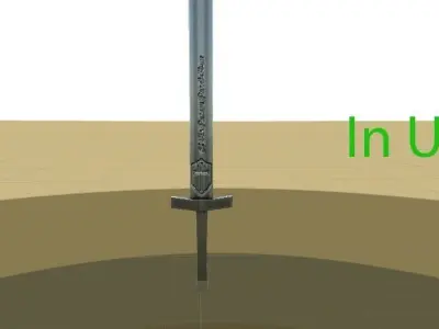 Sword low-poly Low-poly 3D model