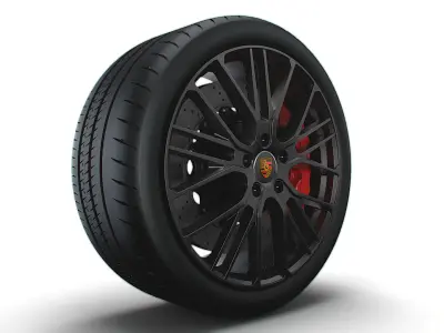 Panamera Porsche Exclusive wheel 3D model