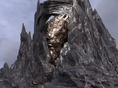 Dragon Wake Mountain 2 3D model