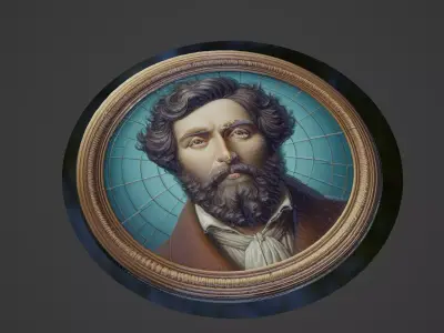 Rousseau Medallion 3D print model