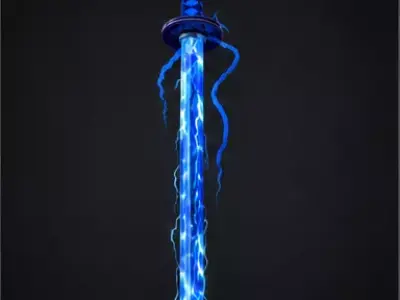 Stormlight Energy Katana Low-poly 3D model