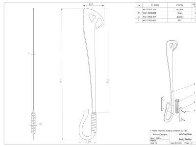 WG 7002 - Ersatz falchion v3 Low-poly 3D model