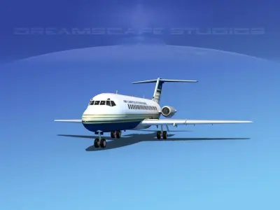 Douglas DC-9-15 Air Charter Intl 3D model