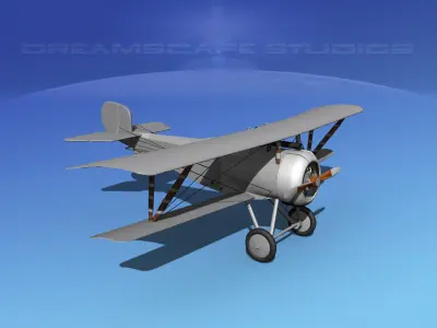 Nieuport 17  Bare Metal 3D model