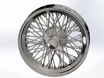 Spoked Wheel DIY Assembly Kit Alfa-Romeo 2300 Monza 1931 3D print model
